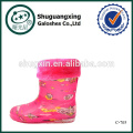 winter warm boys rain boots/clear rubber rain boots/\C-705